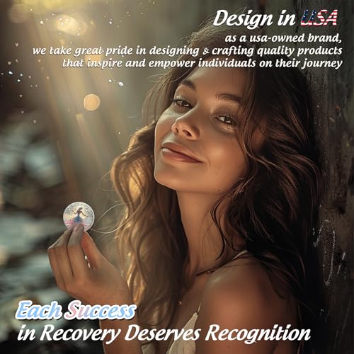 artsy grace women 1 year sobriety coin - recovery butterfly aa coins - sister power addiction na aa chips and medallions - celebrate 1-10 years narcotics alcoholics anonymous gifts for men women
