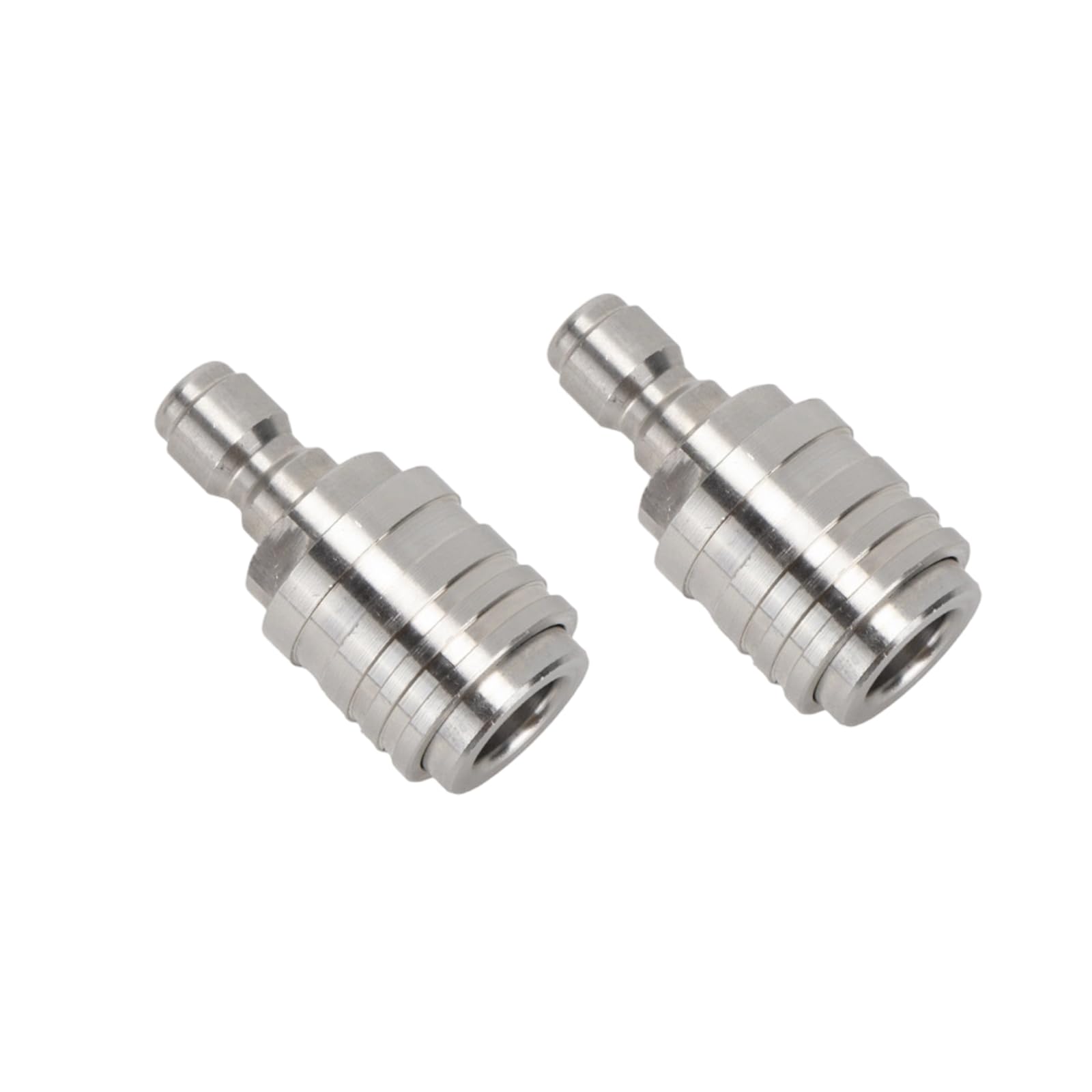 2Pcs Pressure Washer Coupler Quick Connecting Fittings Universals Stainless Steel Auto Locking Quick Connector Enduring Auto Locking Connector