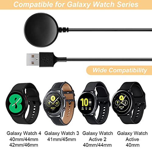 Image of Charger for Samsung Galaxy Watch 4 /4Classic /3 /Active 2 /Active, Replacement USB Charging Cable Cord Dock for Galaxy Watch 4 Classic /3 /Active 2 /Active Smartwatch