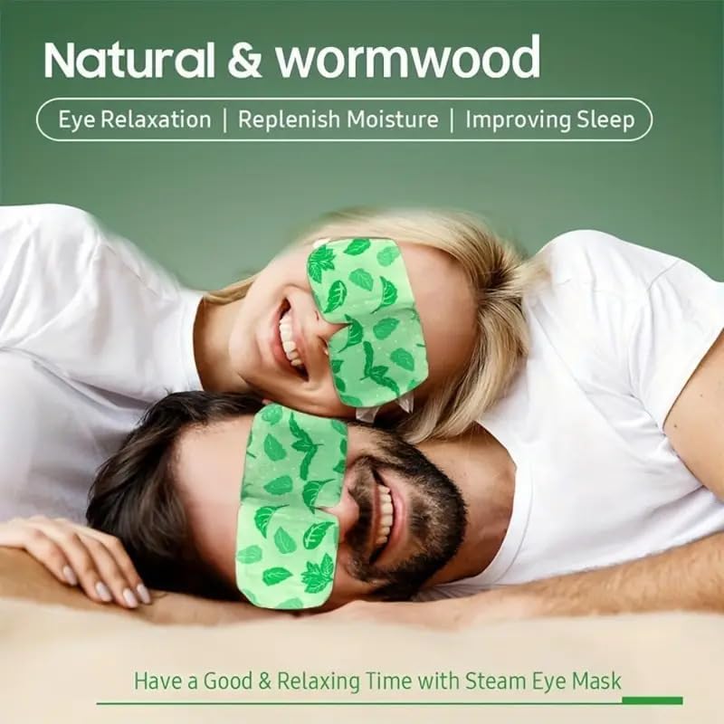 SPAREQUE Eye Masks for Dark Circles and Puffiness Dry Eyes | Stress Relief Disposable Steam Eyes Mask | Works Better with Eye Cream | Portable for Beauty Personal Care (PACK OF 2) 3