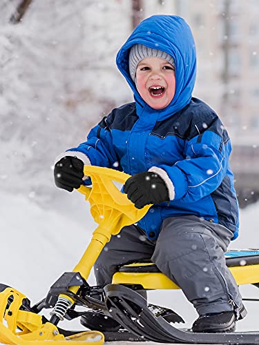 Image of Geyoga 4 Pairs Winter Kids Ski Gloves Boys Girls Windproof Waterproof Warm Snow Gloves for Children Toddler Snowboard