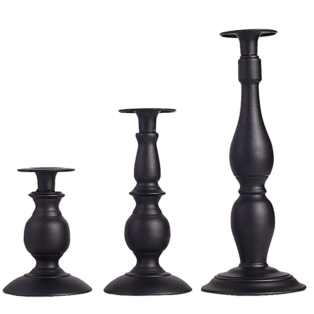 Candle Holder Iron Taper Candle Holder, Candelabra Vintage Candlestick For Wedding Centerpieces Party Dinner Event Home Decor Decorative(Set)