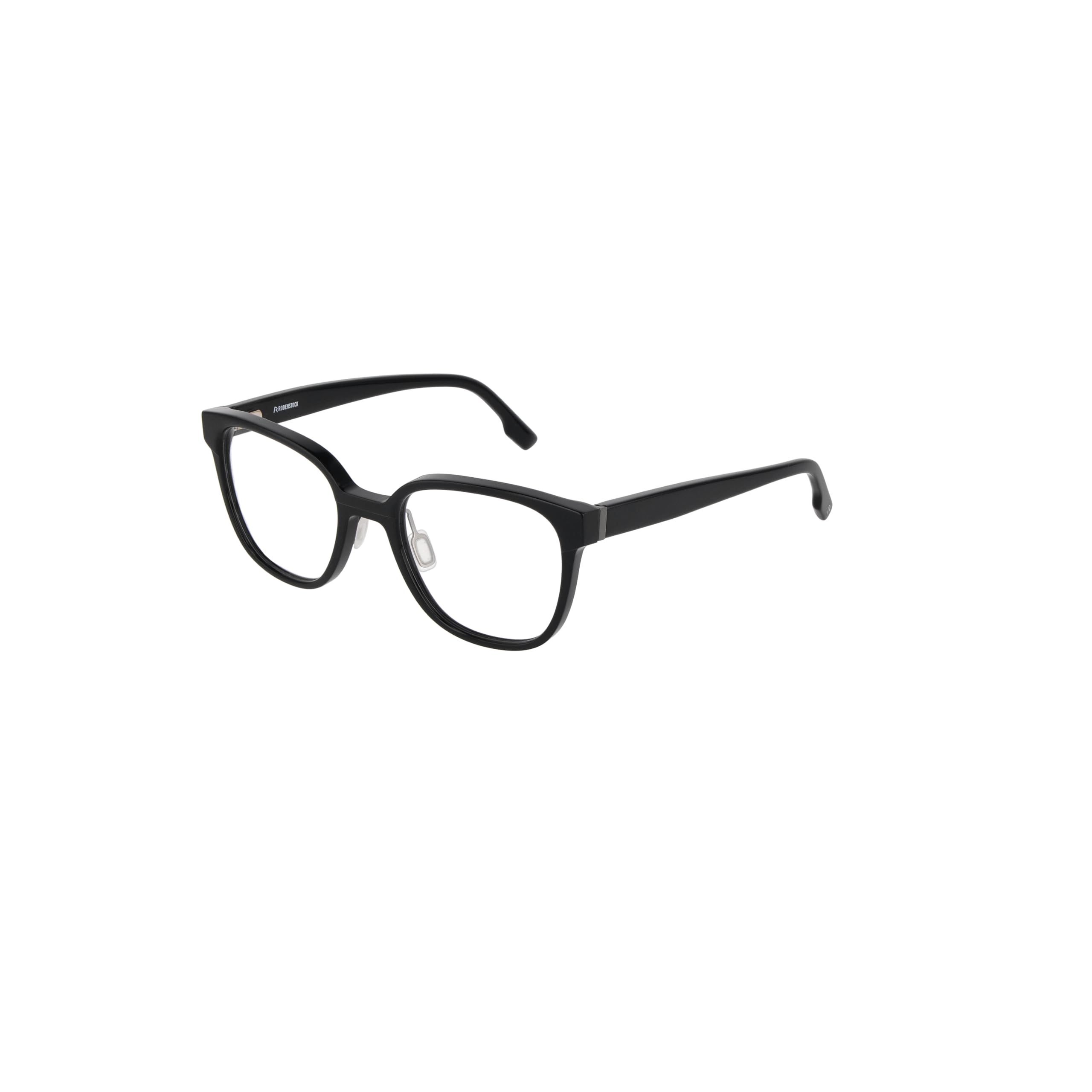 Rodenstock Quadratisch Azetat Brillen in Black, Dark Grey für Damen, Brille mit Sehstärke, optional mit Sonnenbrillen tönung oder Blaulichtfilter (Modell R5371)