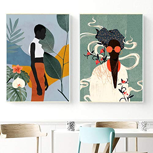 Toile affiche scandinave pour moderniser un grand mur vide de salon avec de l'art géométrique