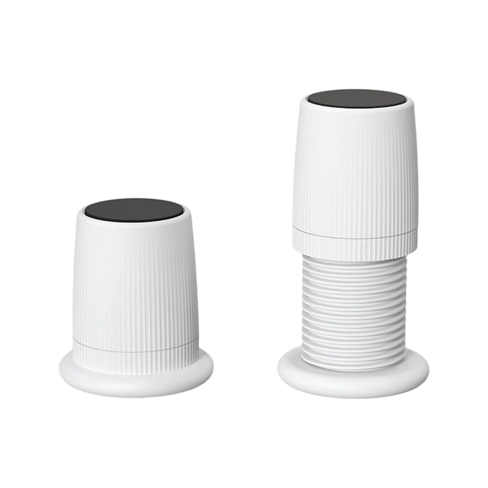 Fexxkg White 2Pcs Furniture Leg Levelers Adjustable Height Pad Furniture Risers For Uneven Floors Enduring Sofa Table Leveling Feet