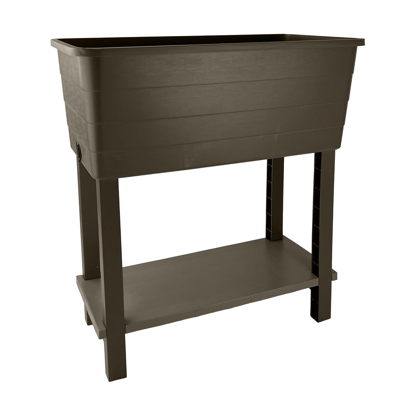 GUODDM Elevated Raised Garden Bed, With Legs & Storage Shelf，Plastic Raised Bed Planter Box For Growing Outdoor Plants, Vegetables, Flowers And Herbs(B)