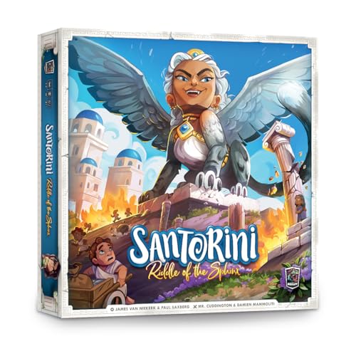 santorini riddle of the sphinx - a cooperative book-based expansion to the abstract masterpiece santorini  ages 8  plays in 20 minutes