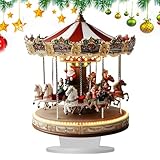 クリスマス テーブル装飾 カルーセル形状,クリスマスホームオーナメント - 祭典用アクリル2Dペンダント 寝室やリビングのホリデーインテリアに最適