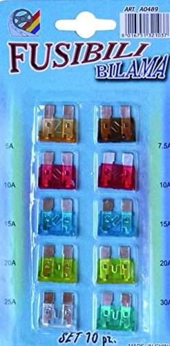Fusibili bilama 10 pz assortiti