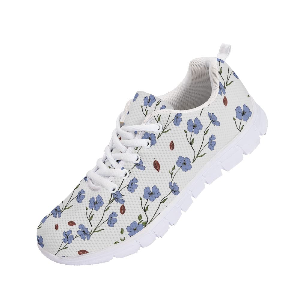 Amzbeauty Zapatos de correr de malla con diseño de Hawaii para hombre, para hombre, informales, para caminar, 6-13UK, flor, 47 EU