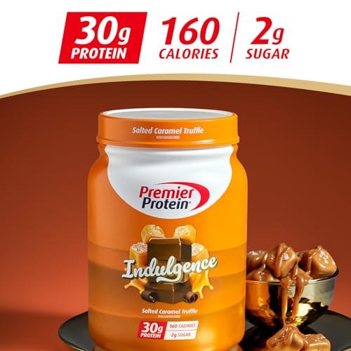 Image of Premier Protein Powder Indulgence, Salted Caramel Truffle, 30g Protein, 160 Calories, 2g Sugar, Gluten Free (17 Servings)