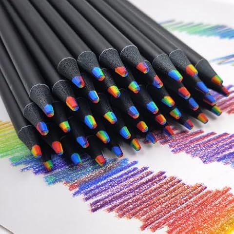 Crayons de Couleur NAROSEBE 7 en 1 Cover
