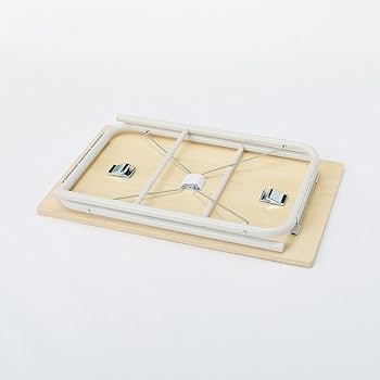 無印良品　折りたたみ スチールパイプ　テーブルとチェアのセット　ホワイト スチールパイプテーブル | 無印良品