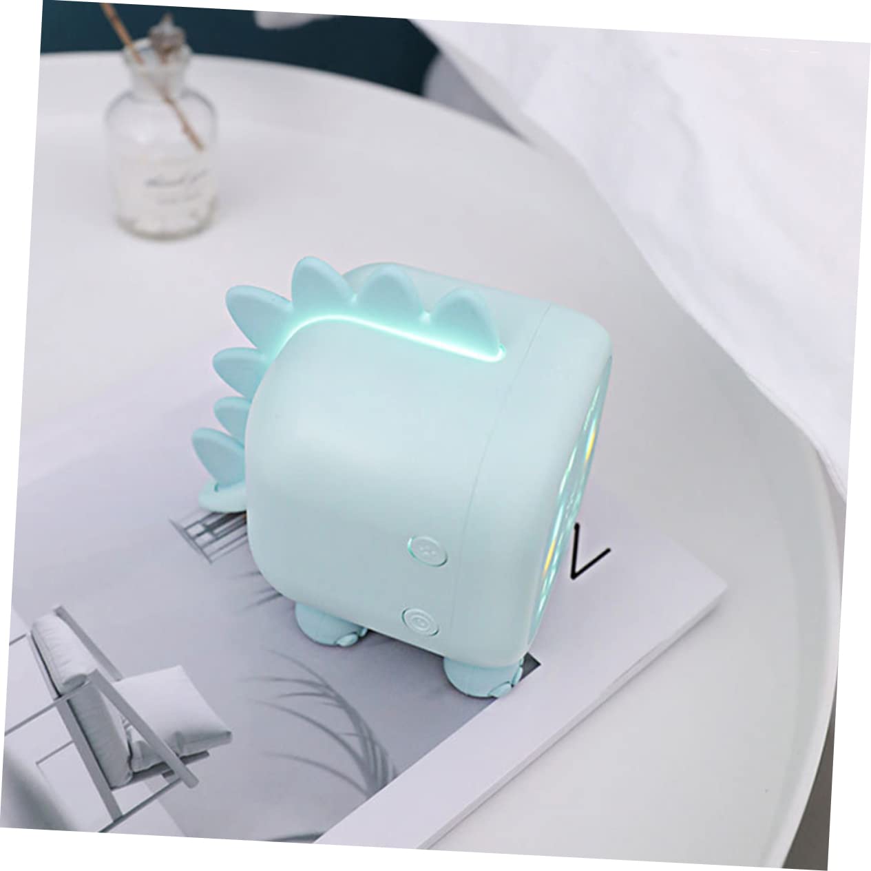 Despertador Digital Infantil de Plástico Verde, Entrenador de Sueño