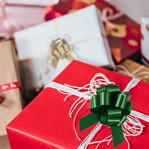 24pcs Christmas Pull Bow with Ribbon 4.7” Wide 12 Different Patterns Wrapping Bow for Xmas Present Decorations - Thumbnail 6