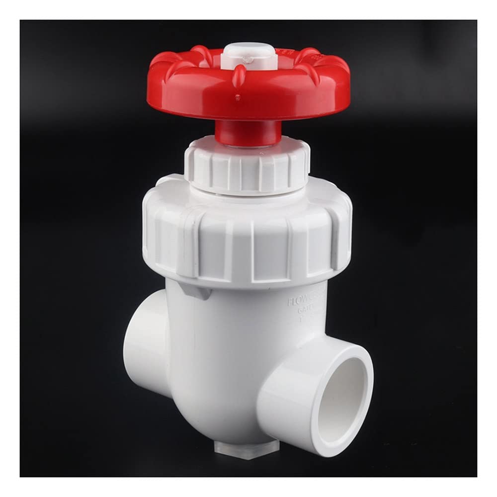 Válvula de compuerta de alta precisión para acuario y riego, válvula de compuerta UPVC de 20 mm a 63 mm con control de volante continuo