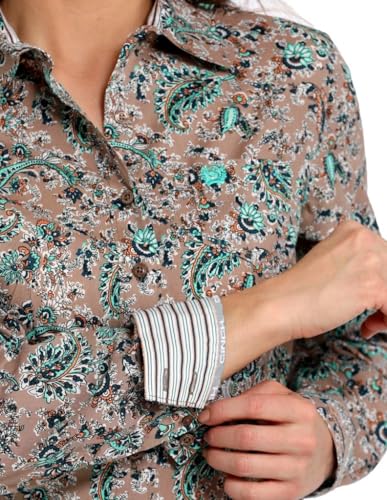 Cinch Women's Paisley Button Down Shirt2