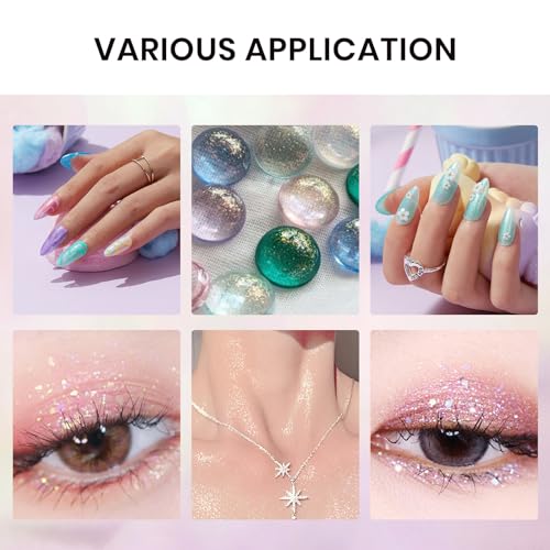 Image of Beetles Glitter Gel Nail Polish Set 6 Colors Sparkle Gel Polish Kit