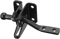 National Hardware N184-861 BPB21 Automatic Gate Latch Black Steel - Weatherproof for Outswing Gates & Pens