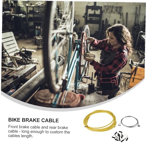 Câble de frein acier inoxydable WINOMO jaune haute performance pour vélo de course