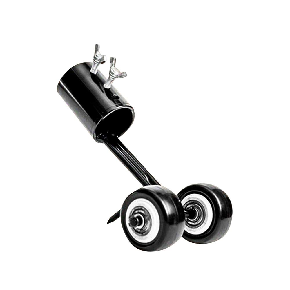 KAIXIN Weeds Snatcher Weed Hook with Wheels, Adjustable Rolling Weed Head + Drawbar Set, Garden Weed Remover Lawn Mower Weed Shaver Grass Cutter for Gap, Gap, Crack