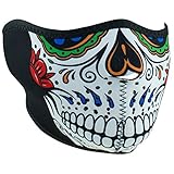 Zanheadgear WNFM413H Adult/Unisex Neoprene Muerte Skull Half Mask
