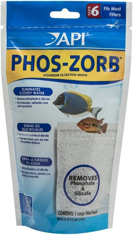 Image of API PHOS-ZORB Size 6 Aquarium Canister Filter Filtration Pouch 1-Count Bag (109A)(Pack of 12)