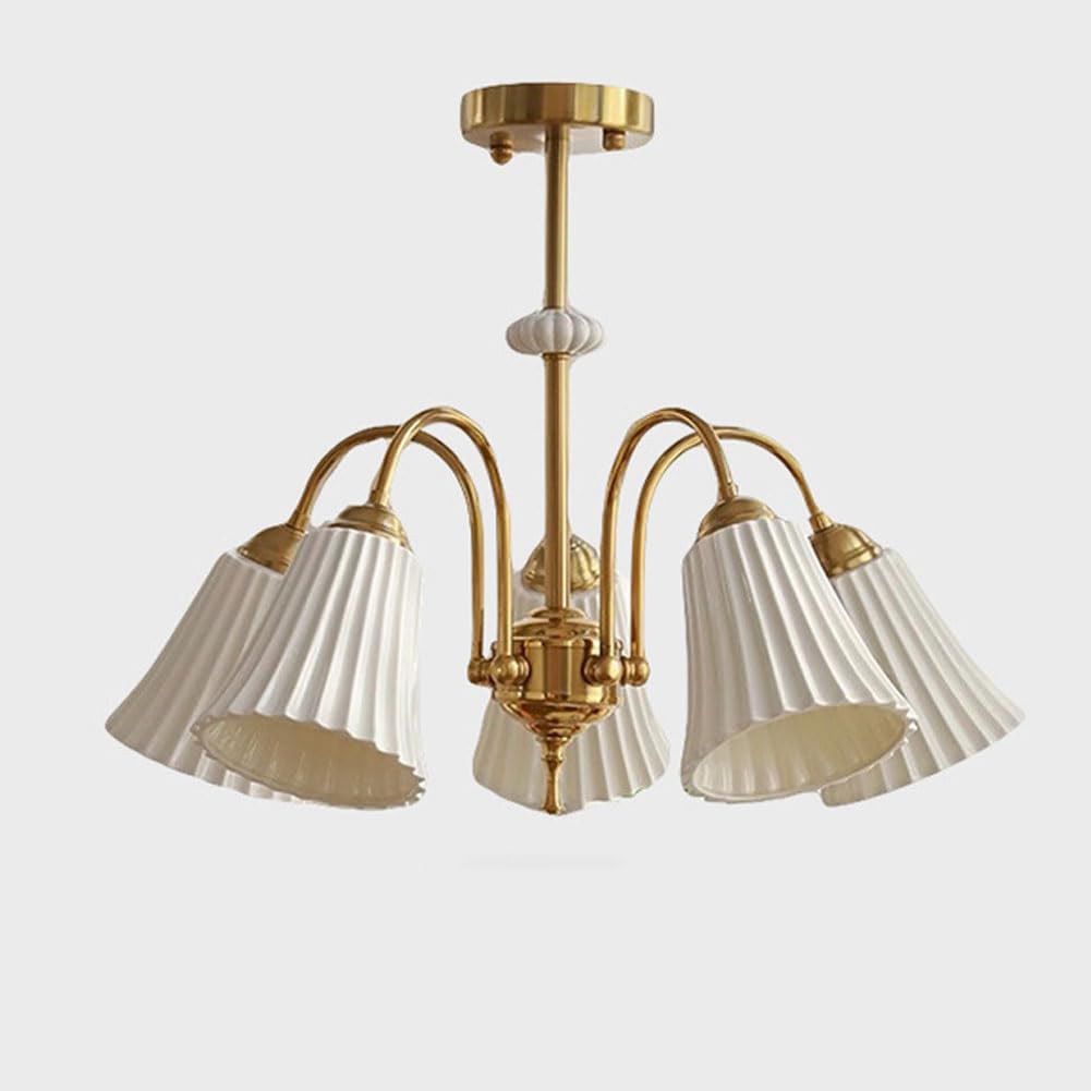 Suspension rétro en céramique blanche : illuminez votre intérieur rustique