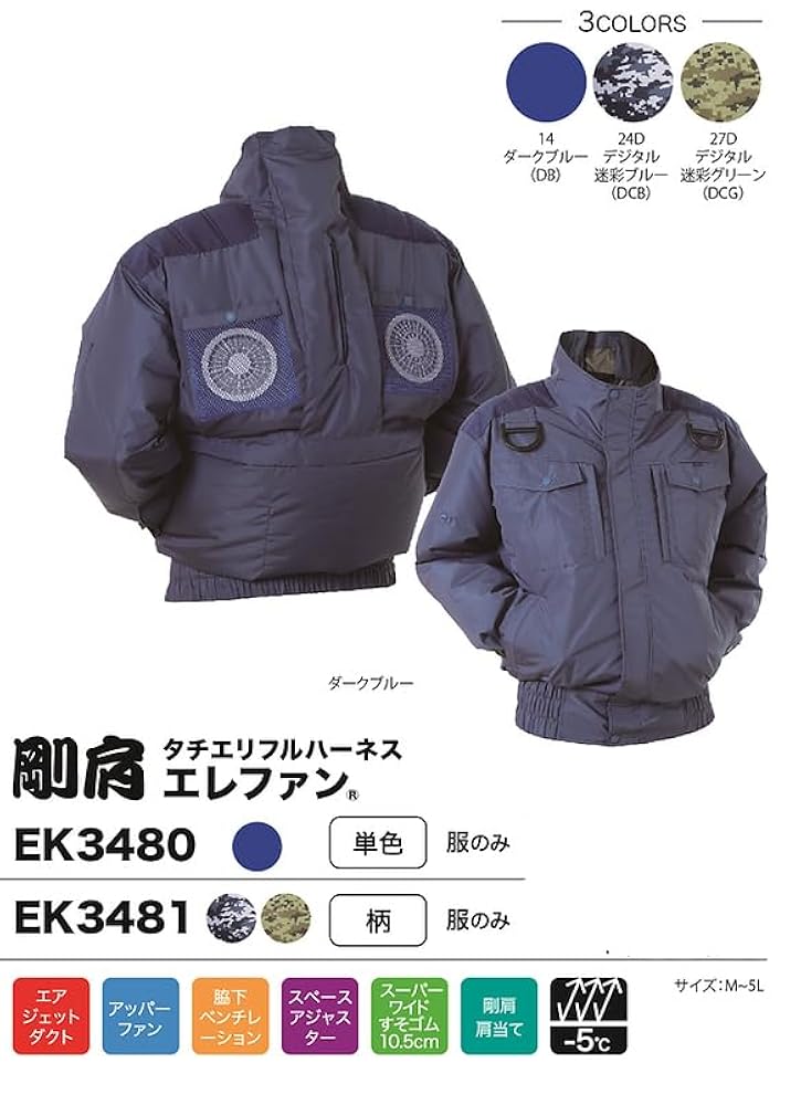 Amazon.co.jp: ​ 服のみ 剛肩パッド EK3481 2ファン タチエリ