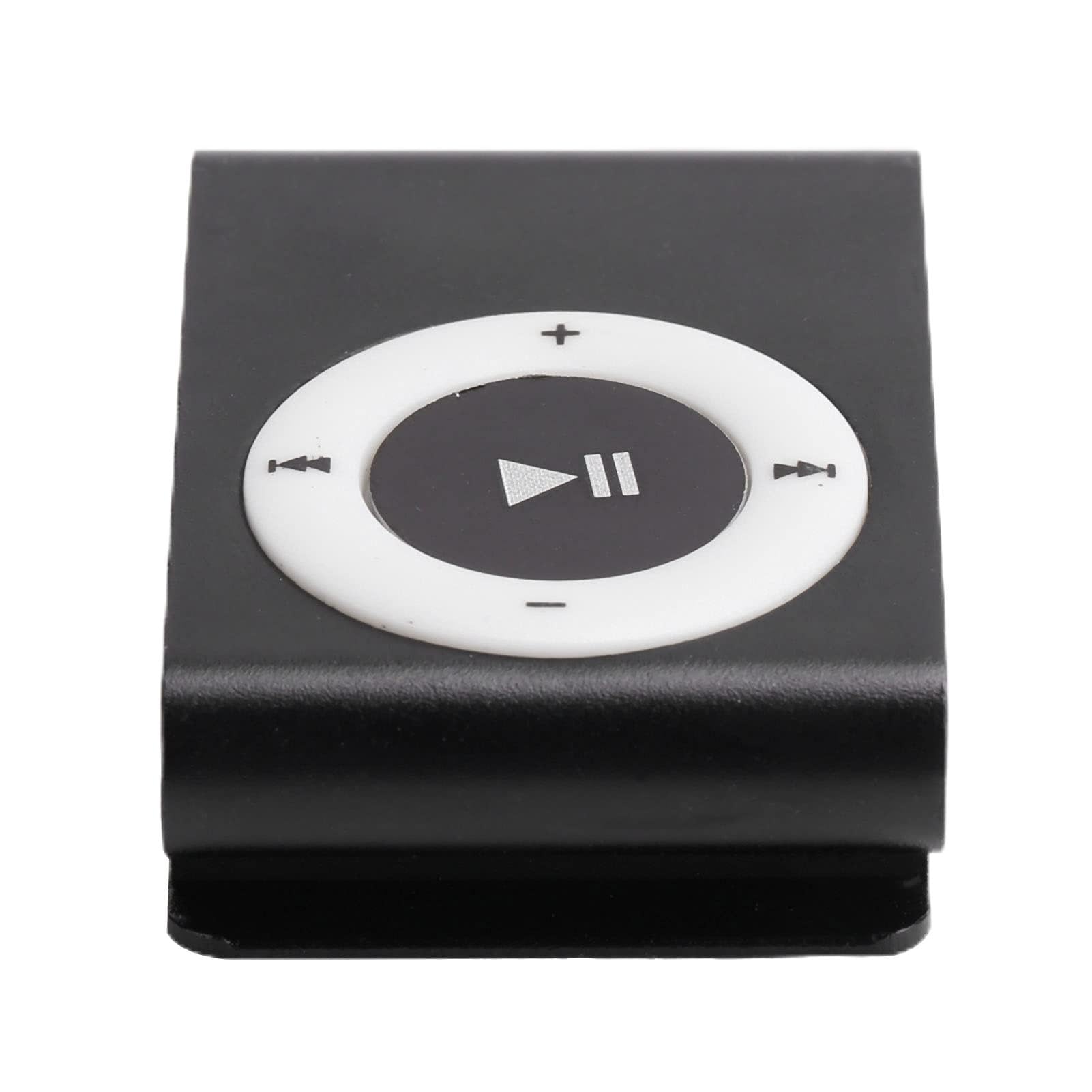 Ubervia Portable MP3 Player, Back Clip USB Aluminum Alloy Music Player Support Memory Card for Workout Sports Outdoor 250mAh (Black)-image-22
