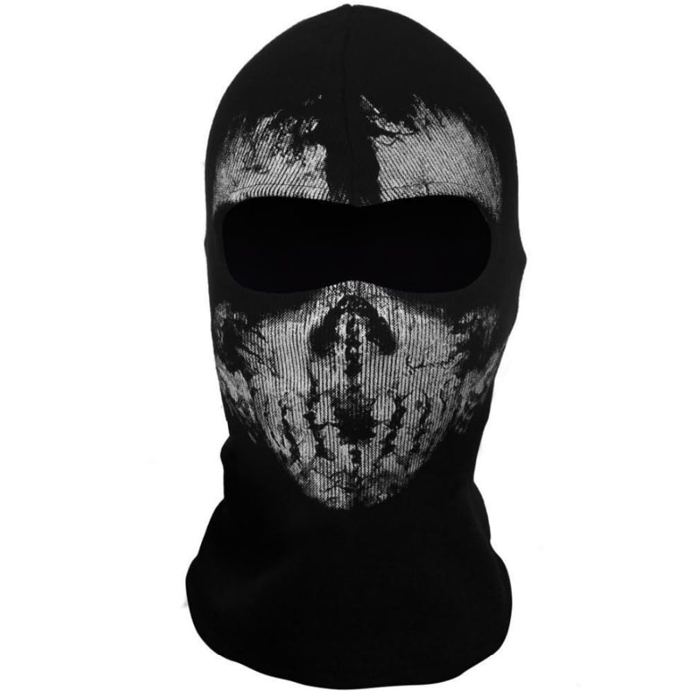 Yidome Unisex Skullies Beanies Ghosts Print Stocking Balaclava Mask For Halloween War Game Cosplay CS player Headgear(Print 4)