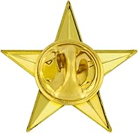 Vista 3 de PinMart Military 3D 5 Point Gold Star Lapel Pin