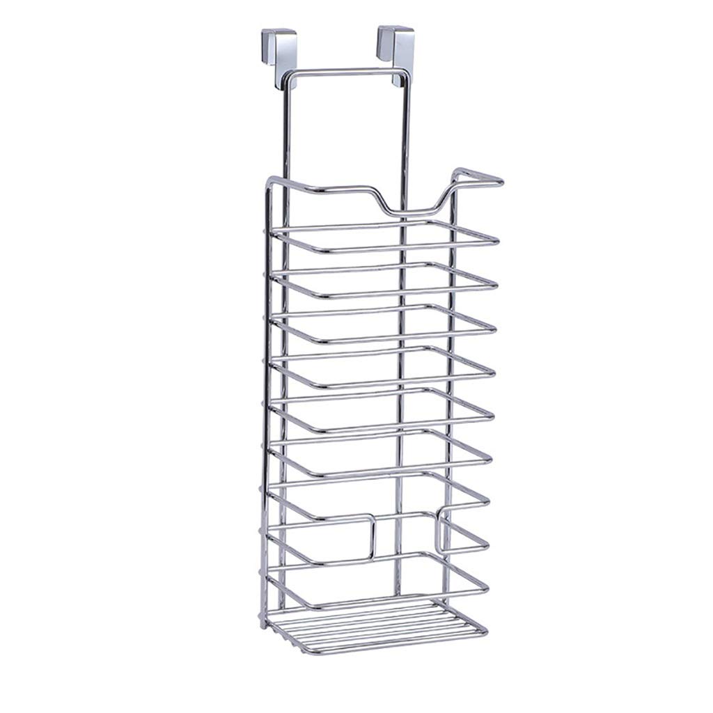 CFsnl Kitchen Shelf Storage Basket Multifunctional Iron Spray Paint Kitchen Storage Shelf Hook Up Sh