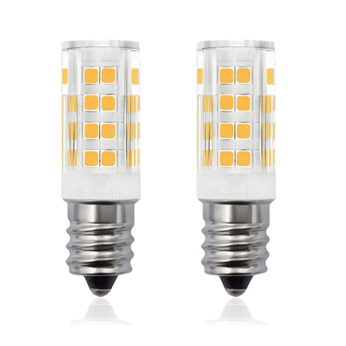 E14 LED電球，E14口金，360lm，トルコランプの交換、レンジフードの交換、4Wはハロゲン電球35W相当、省エネ、可変調光、電球色3000k、全配光タイプ、高輝度、2個入り。