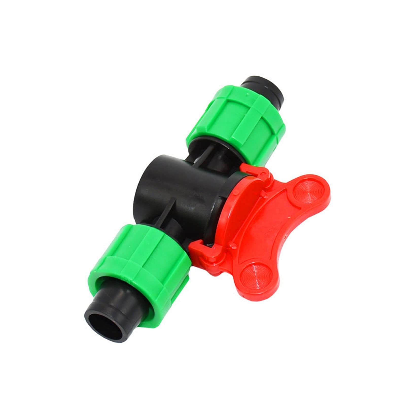 Greenhouse Micro Drip Nawadnianie Ogród Dotknij Drip Drip Taśma Irygacja 5/8 "Zawór nawadniający 2 Way Dotknij 16 mm Drip Nawadnianie Taśma Zatrzymaj Żuraw 15 sztuk