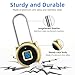 Fingerprint Padlock, Eseesmart Padlock Long Shackle, Locker Lock, Gym Lock with Fingerprint and Bluetooth Unlock, Outdoor Waterproof for Gym, Outdoor Sheds, Fence, School, Lockers