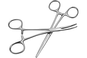 Professional 5.5 Inch Stainless Steel Forceps with Straight and Curved Pliers