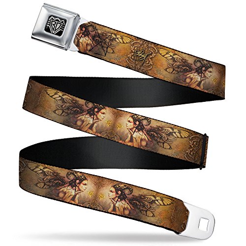 Cinturón de seguridad TJ-Bollt Fairy Buckle-Down de 1 pulgada de ancho para pantalones