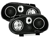 CCFL Angel Eyes Scheinwerfer Set in Klarglas Schwarz