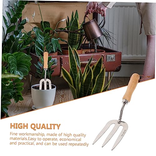 Rastrillo de mano para jardinería resistente miniatura 7