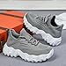 Women's Walking Shoes Cushion Comfortable Breathable Tennis Shoes Casual Non Slip Running Athletic Work Gym Fashion Sneakers Grey