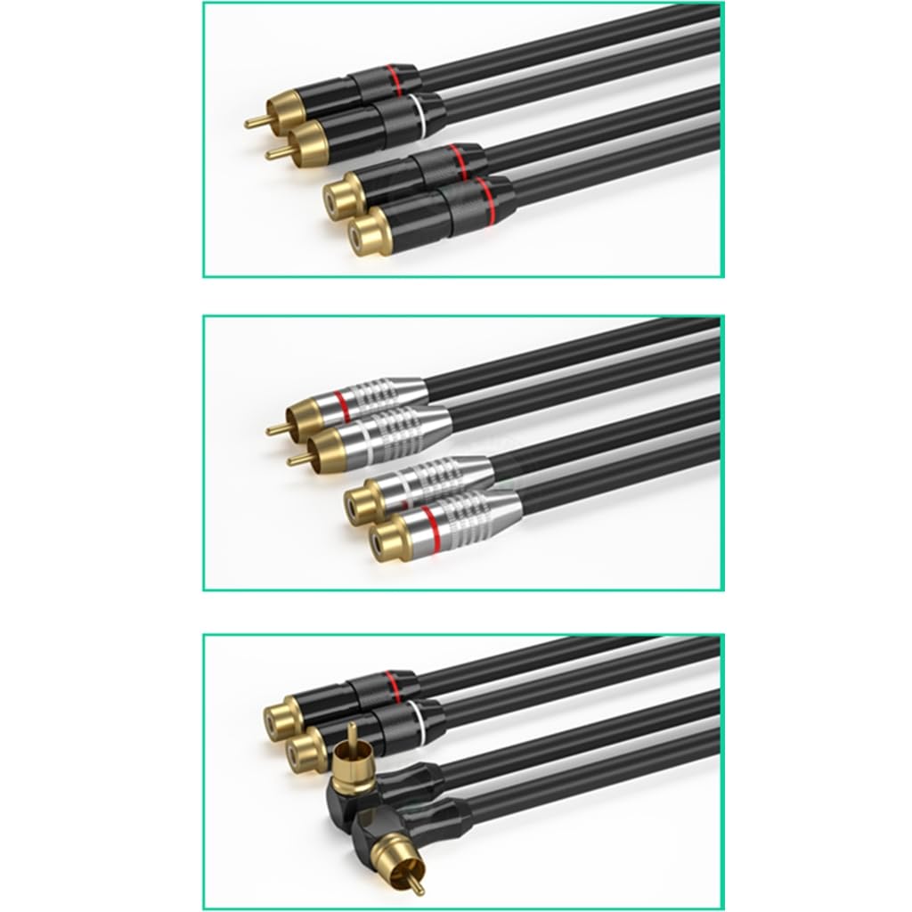 Câble d'extension 2RCA stéréo 2RCA mâle vers 2RCA femelle