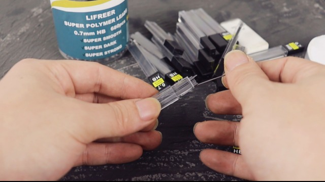 SENRISE Minas 0.3 Mm HB | Recambio Lápiz Mecánico | 150 Unidades (5 Tubos) | Mina Resistente A Roturas