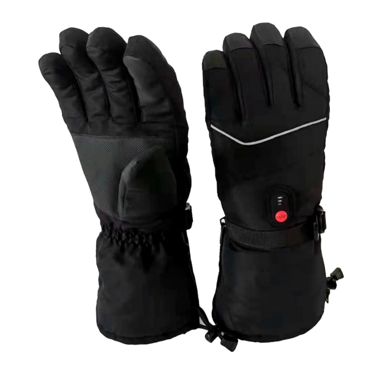 Guantes Eléctricos Calefactables para Hombre y Mujer Guantes de Esquí Térmicos Impermeables Dedos Separados Control de Temperatura Ajustable Ideales para Deportes de Invierno y