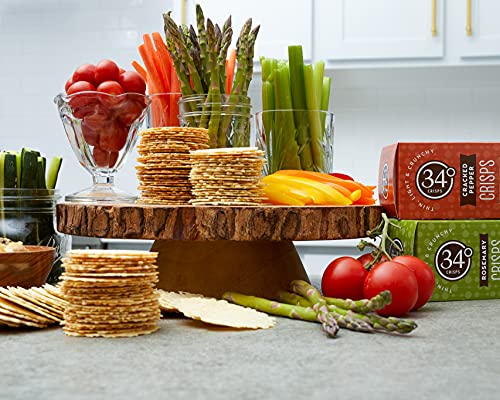 34 Degrees Crisps | Rosemary Crisps | Thin, Light & Crunchy Rosemary Crisps, 2 Pack (4.5oz) - image 8