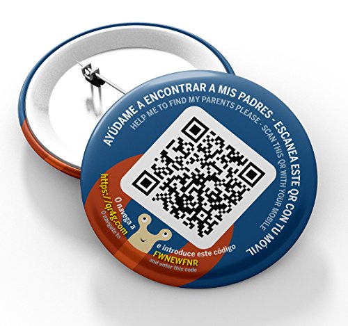 QR4G.com GPS: Chapa con Tecnología para niños y mayores