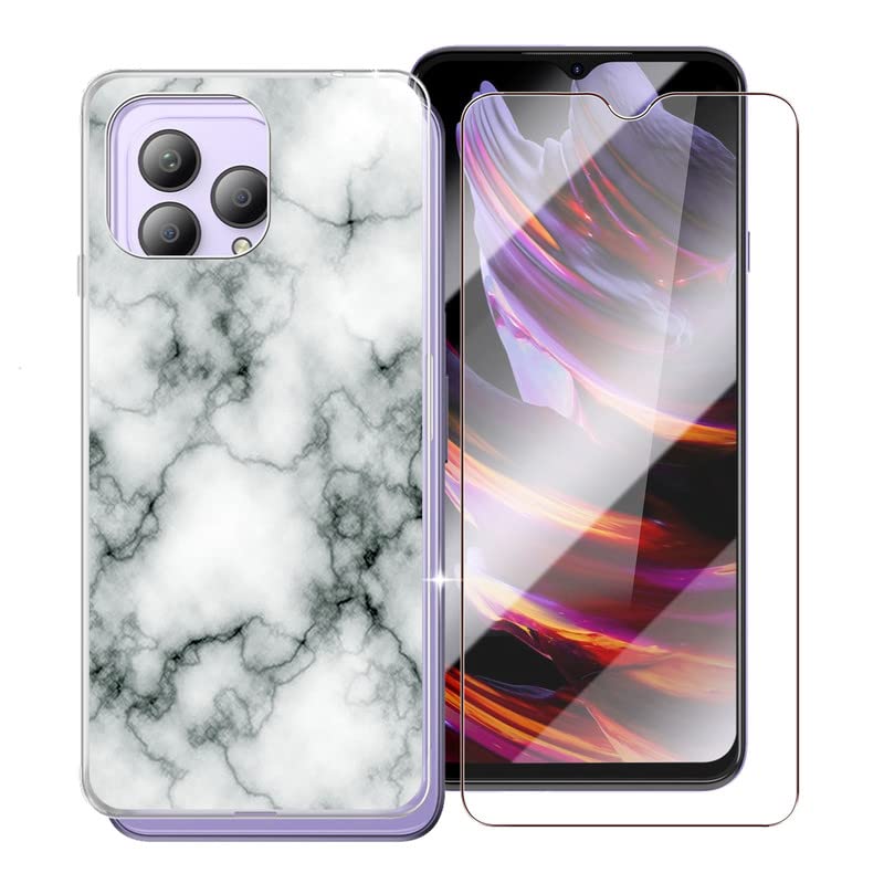 Custodia E Vetro Protettivo Per Cubot P80: Cover In Silicone Trasparente + Pellicola 9H (Palloncini Con Amore)