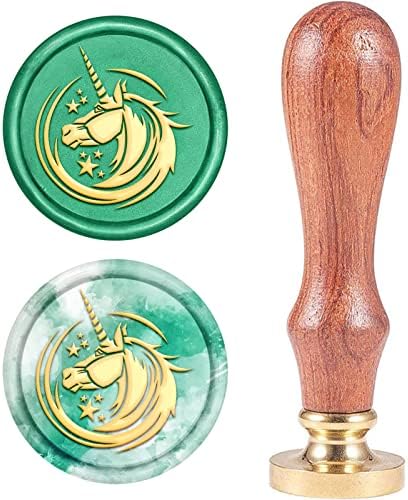 CRASPIRE Brass Retro Sealing Wax Stamp, Dragon Wax Seal Stamp 25cm Removable Sealing Brass Stamp Head Wooden Handle for Wedding Invitations Gift Packing Cards Letters Envelopes Wine Packages