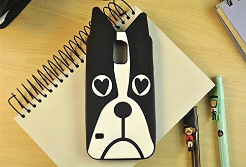 S5 Case, 3d Cartoon Lovely Animal Black Zebra Dog Shape Soft Silicone Case Cover for Samsung Galaxy S5 / Galaxy SV / Galaxy S V / Galaxy i9600 (Dog)