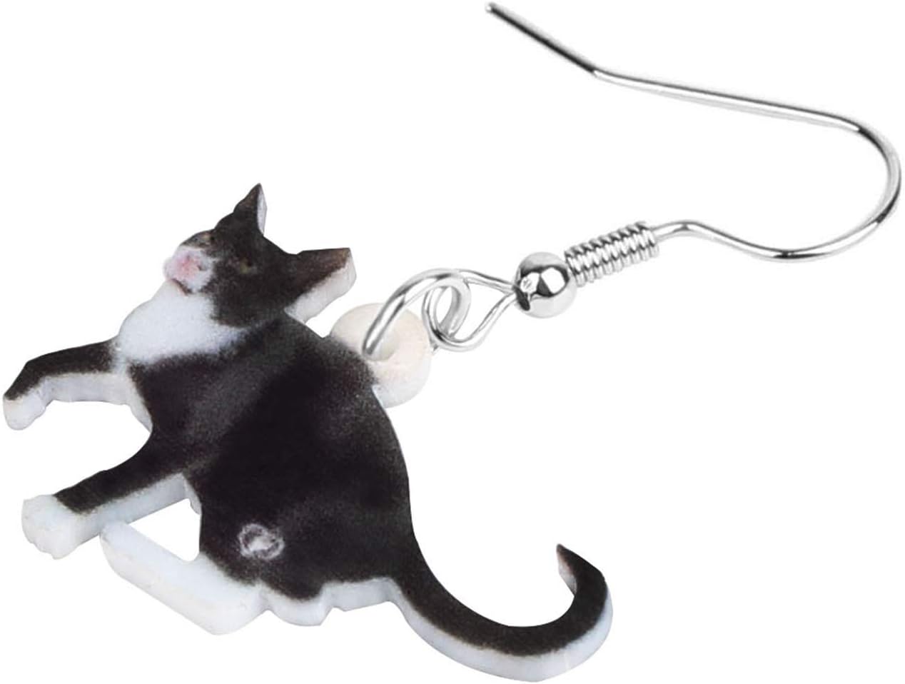 Bonsny Drop Dangle Sweet Black Cats Earrings Gift Pets Pattern Fashion Jewelry For Women - Image 4